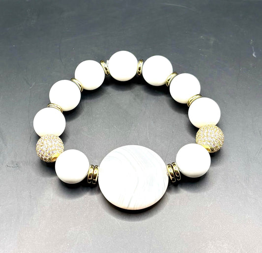 White Howlite Evening