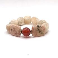 Moonstone and Red Aventurine