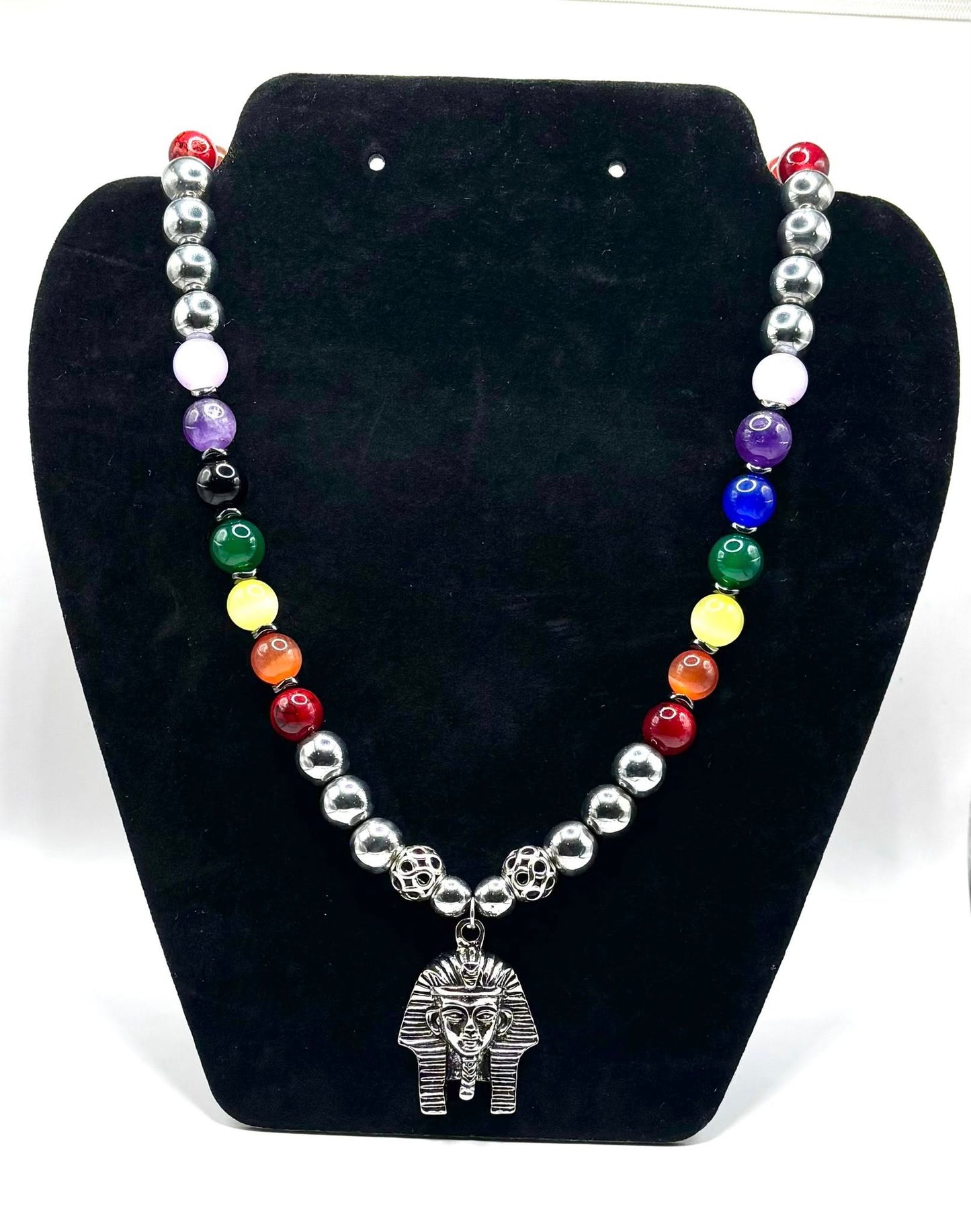 Pharaoh Chakra Necklace – Power, Balance & Ancient Wisdom