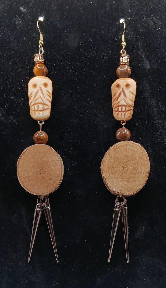 Wood Mask and Tiger's Eye