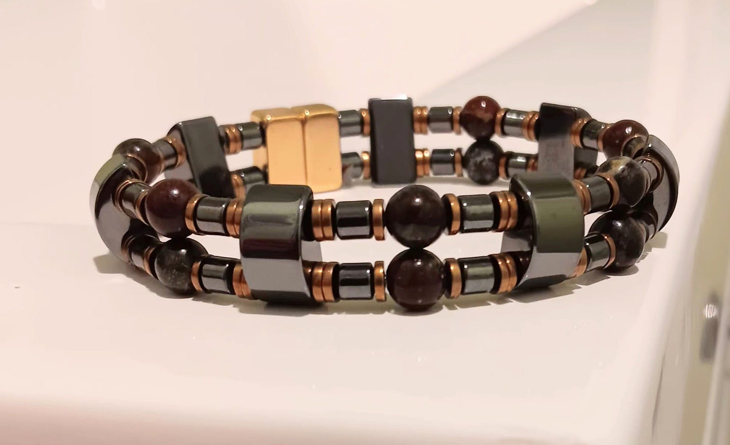 Hematite and Brown double strand