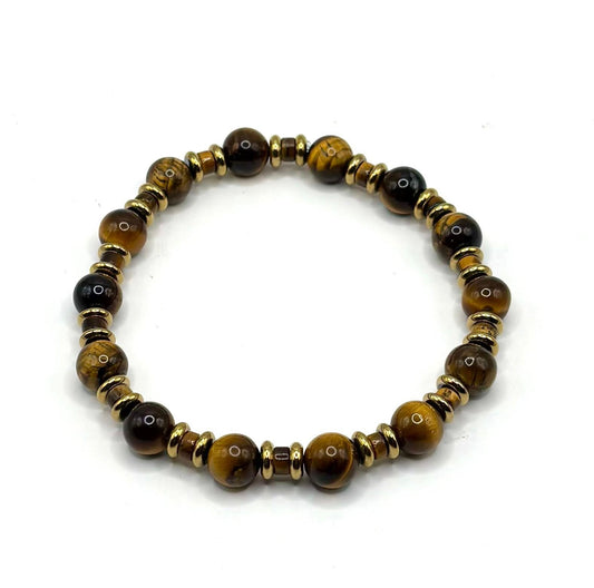 Tiger’s Eye Strength Bracelet – Confidence, Courage & Protection