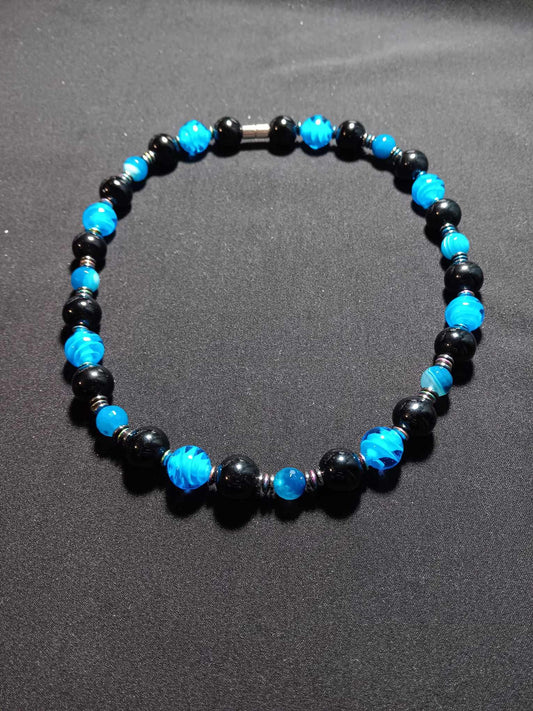 Turquoise and Onyx Necklace