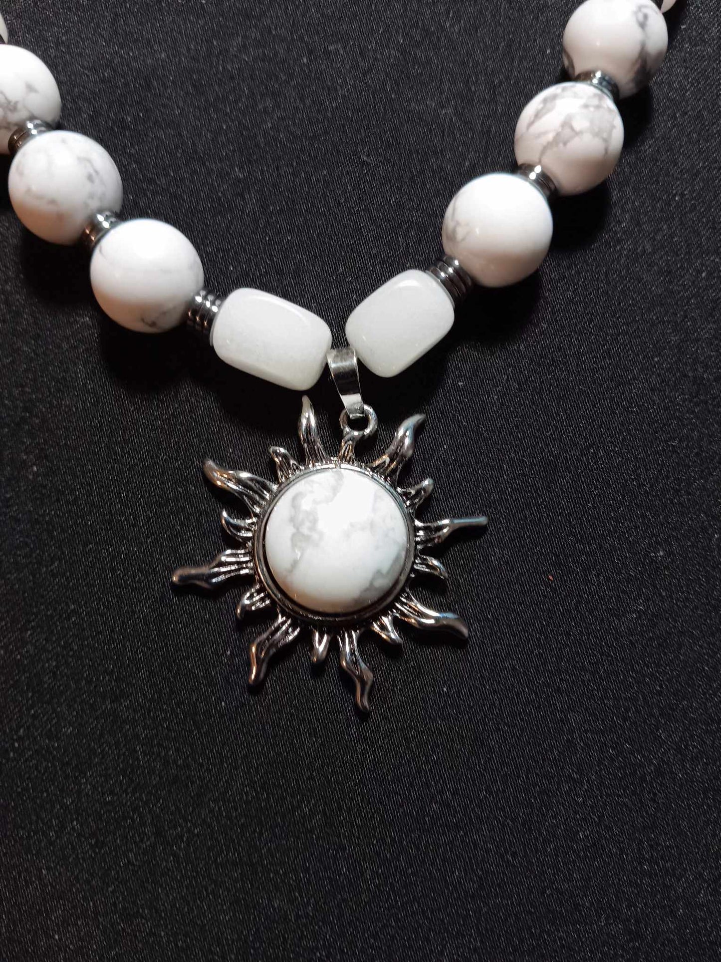 Howlite Sun Necklace