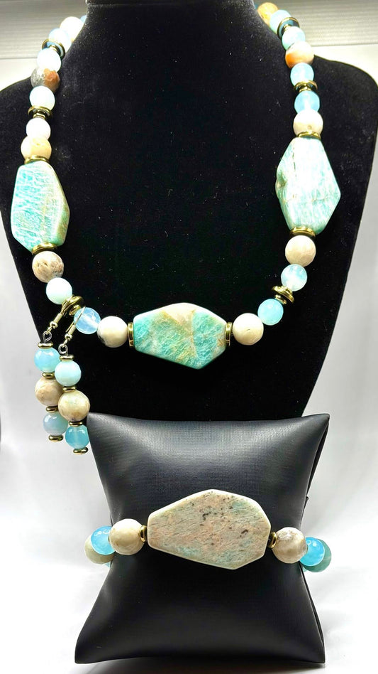 Golden Amazonite Harmony Set
