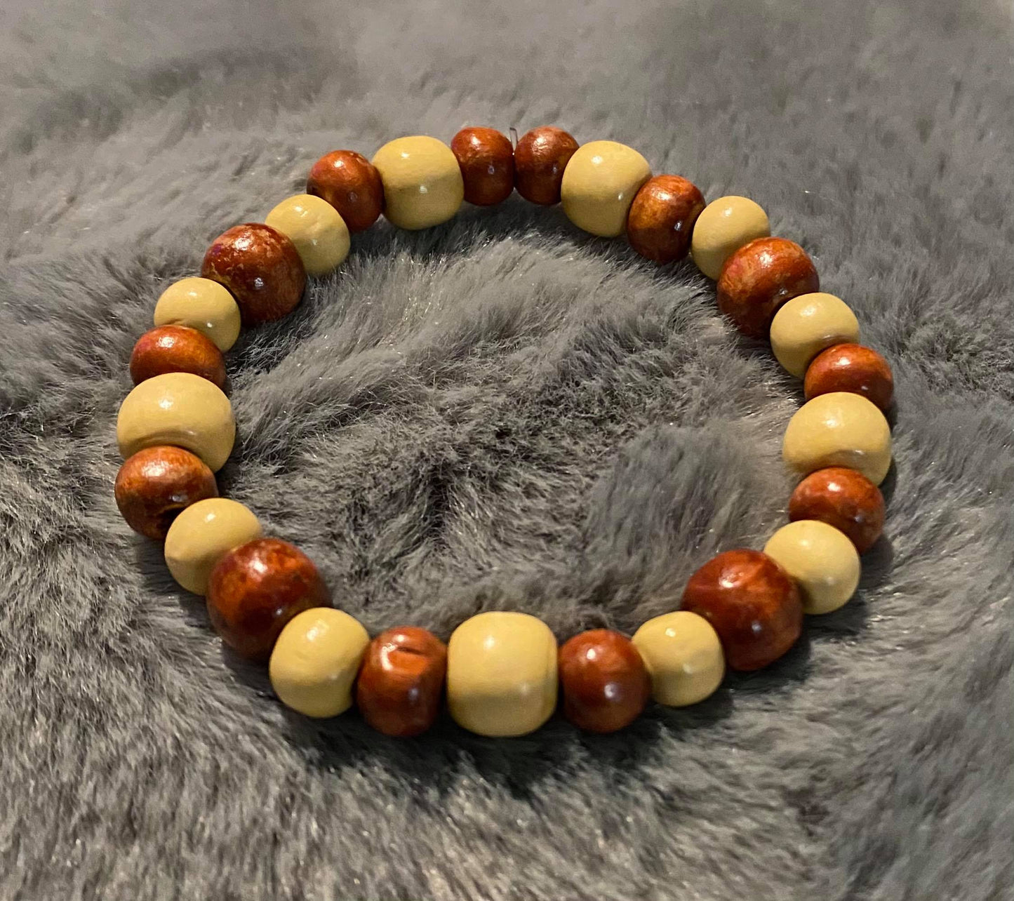 Wood Beaded Bracelet